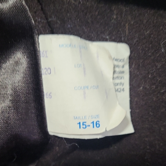 Women's Black Double-Breasted Coat - Picture 4 of 4